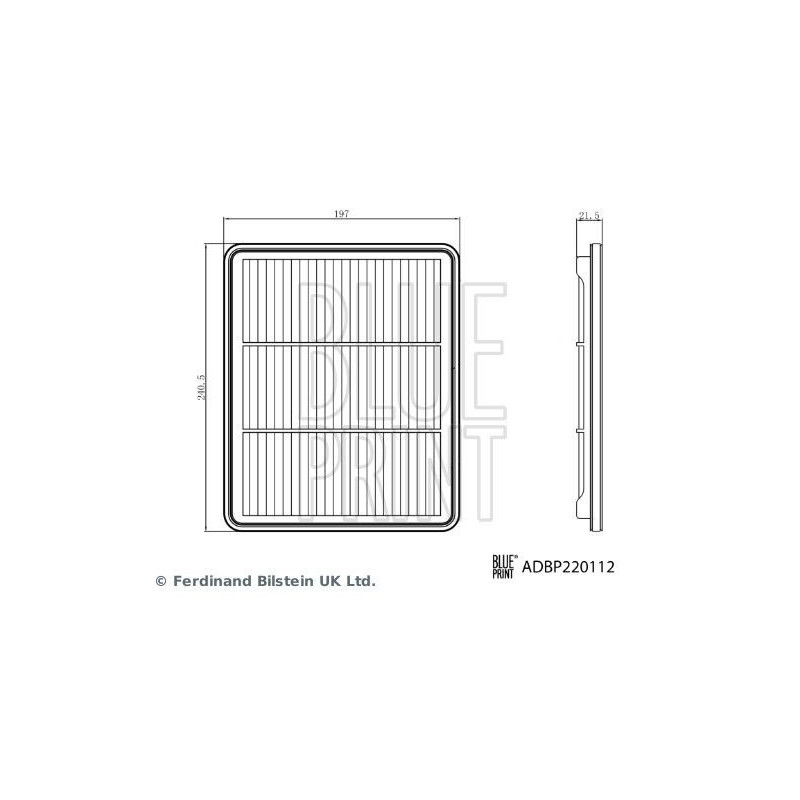 Filtro aria - BLUE PRINT