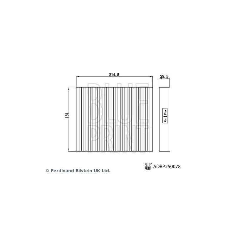 Filtro abitacolo - BLUE PRINT