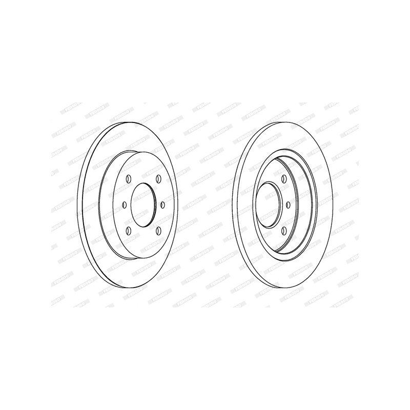 Disco freno asse posteriore - FERODO