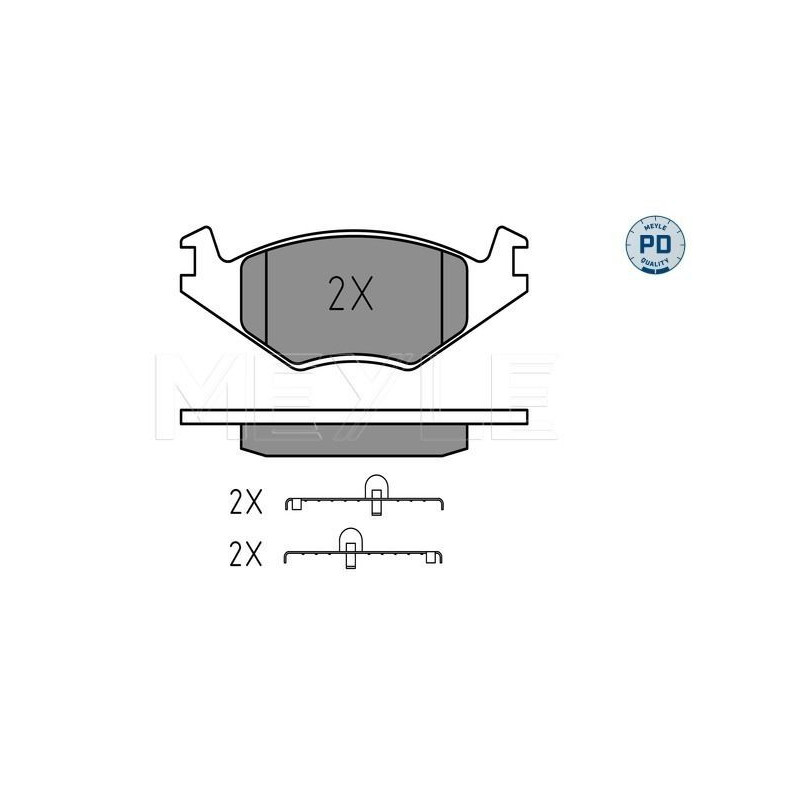 Pastiglie freno asse anteriore - MEYLE