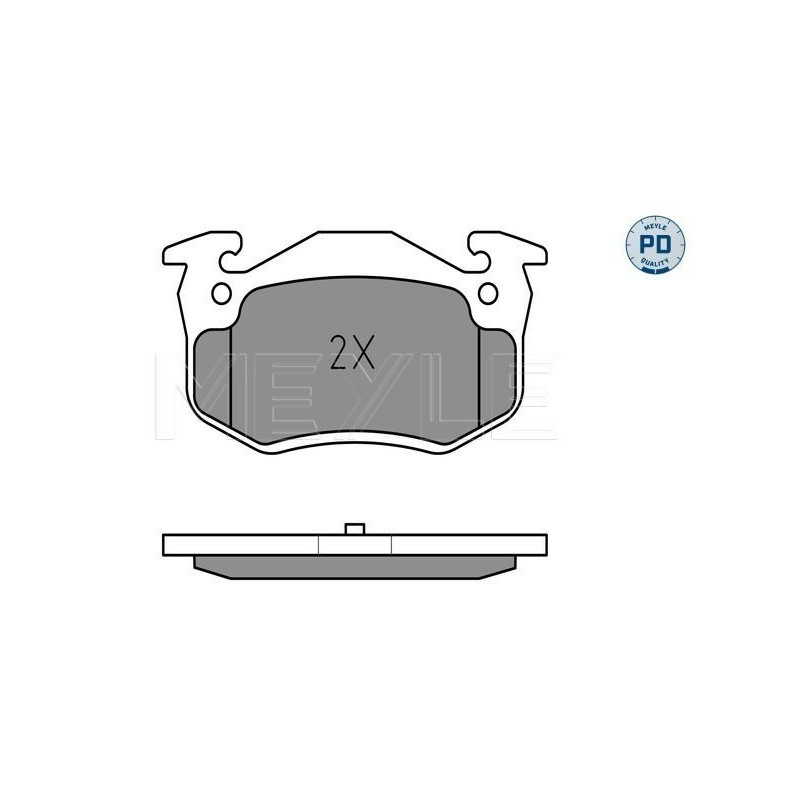 Pastiglie freno asse posteriore - MEYLE