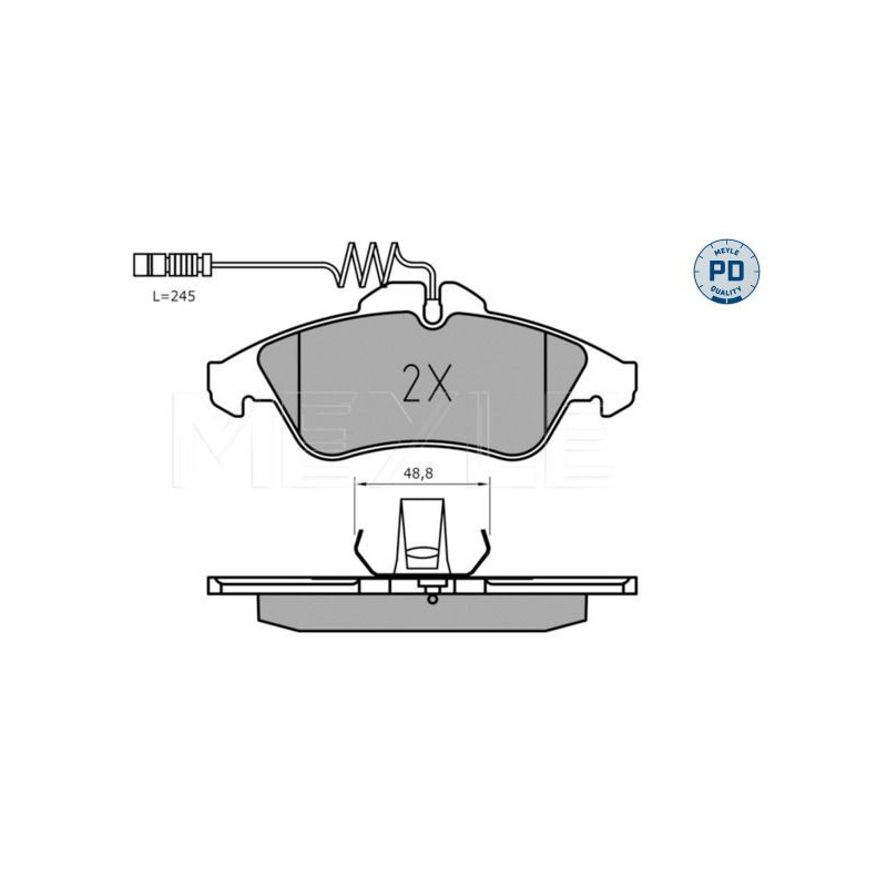 Pastiglie freno asse anteriore - MEYLE