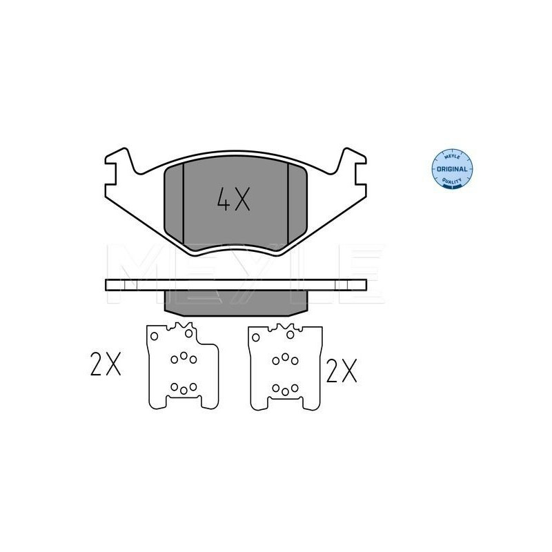 Pastiglie freno asse anteriore - MEYLE