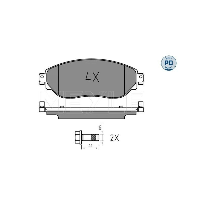 Pastiglie freno asse anteriore - MEYLE