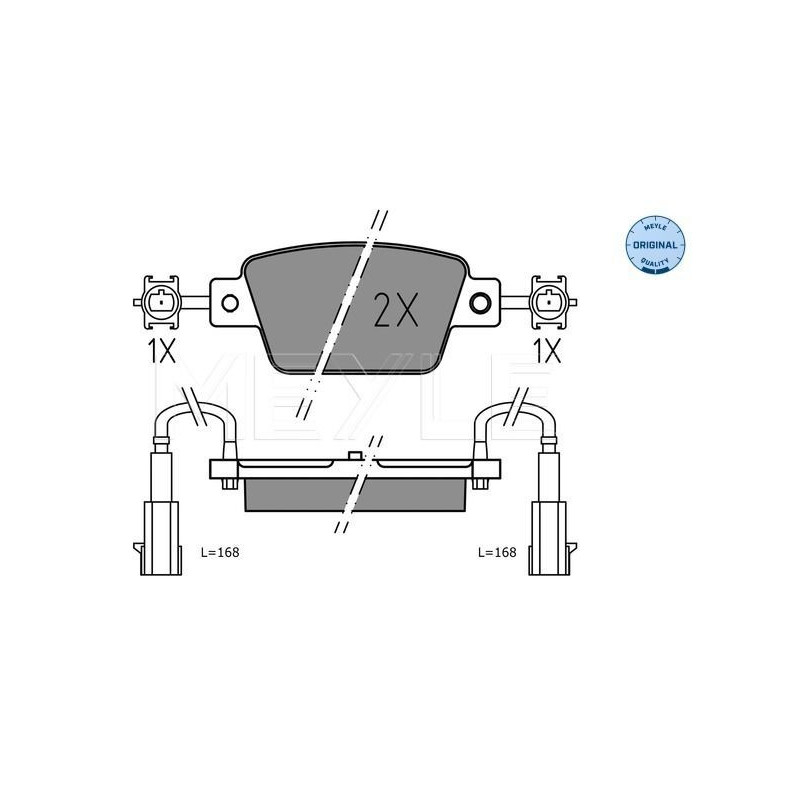 Pastiglie freno asse posteriore - MEYLE