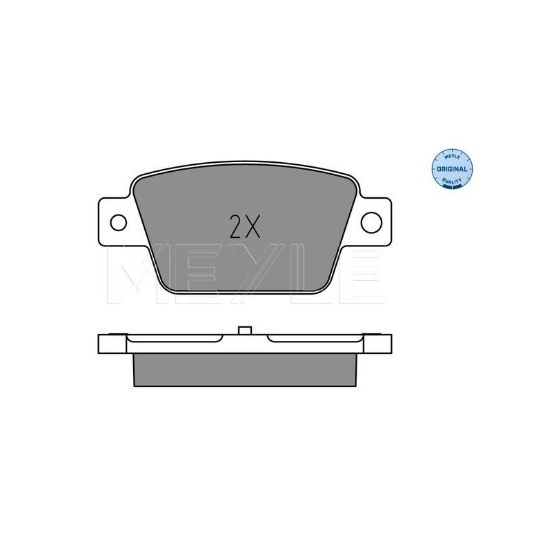 Pastiglie freno asse posteriore - MEYLE