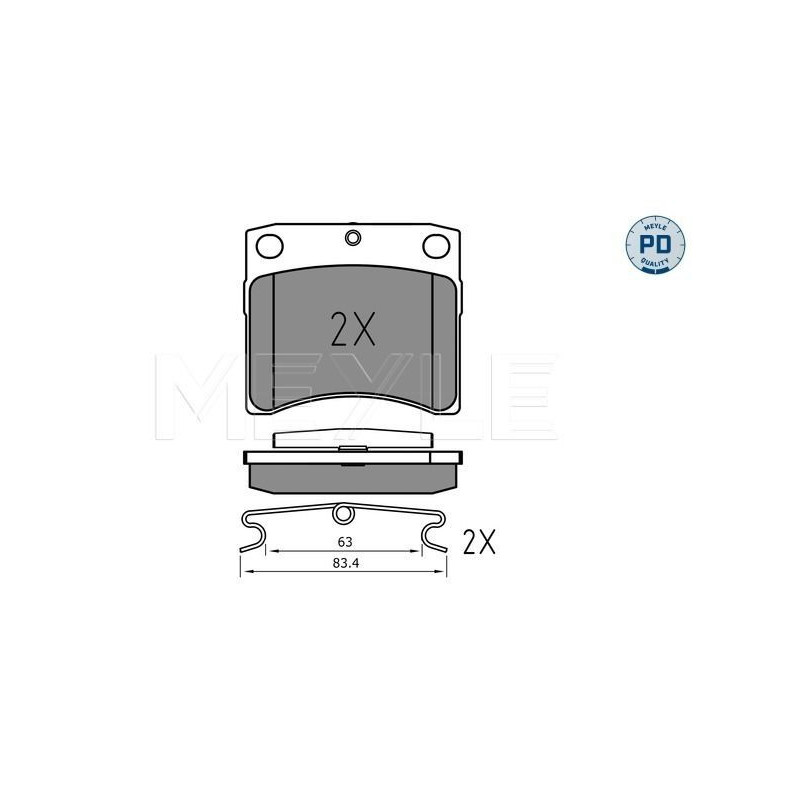 Pastiglie freno asse anteriore - MEYLE