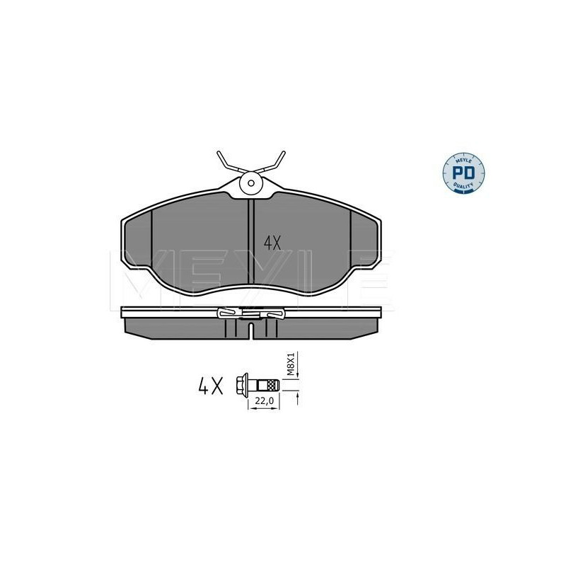 Pastiglie freno asse anteriore - MEYLE