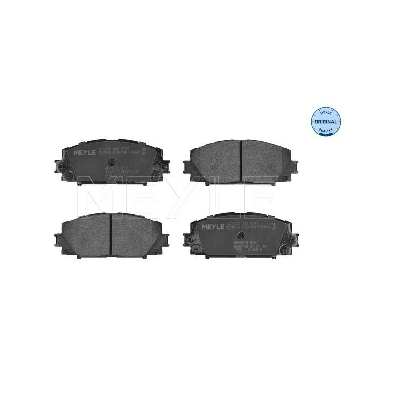 Pastiglie freno asse anteriore - MEYLE
