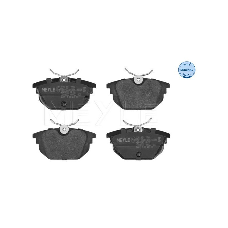 Pastiglie freno asse posteriore - MEYLE