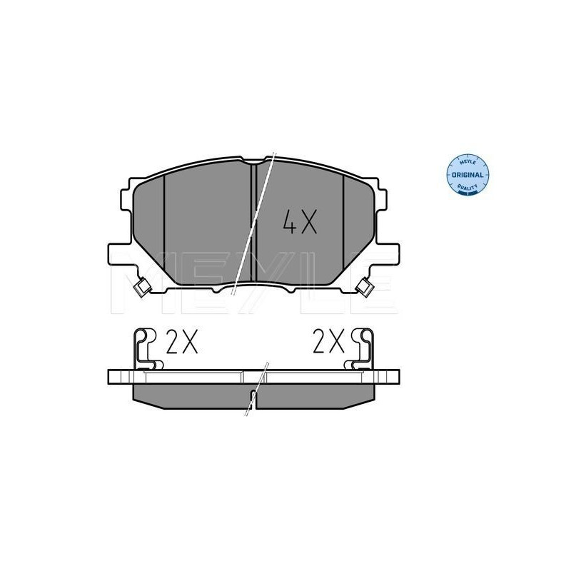 Pastiglie freno asse anteriore - MEYLE