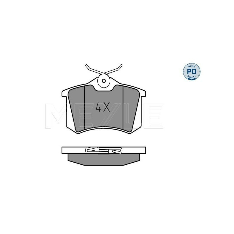 Pastiglie freno asse posteriore - MEYLE