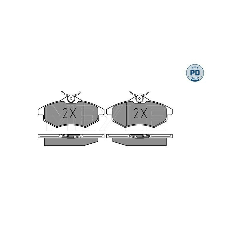 Pastiglie freno asse anteriore - MEYLE