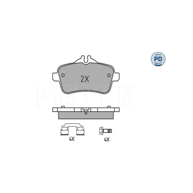 Pastiglie freno asse posteriore - MEYLE