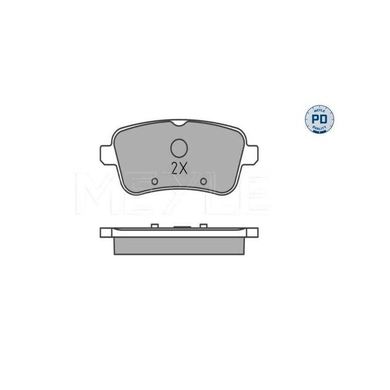 Pastiglie freno asse posteriore - MEYLE