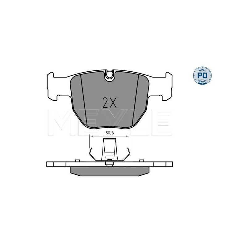 Pastiglie freno asse anteriore - MEYLE