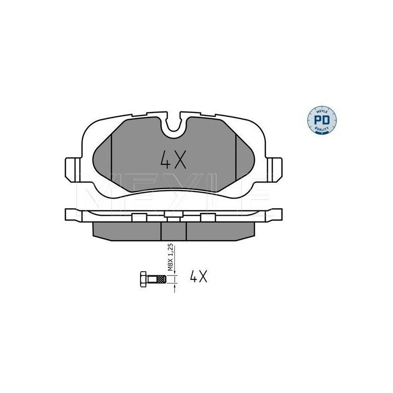 Pastiglie freno asse posteriore - MEYLE