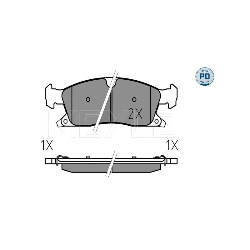 Pastiglie freno asse anteriore - MEYLE