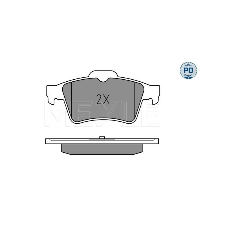 Pastiglie freno asse posteriore - MEYLE