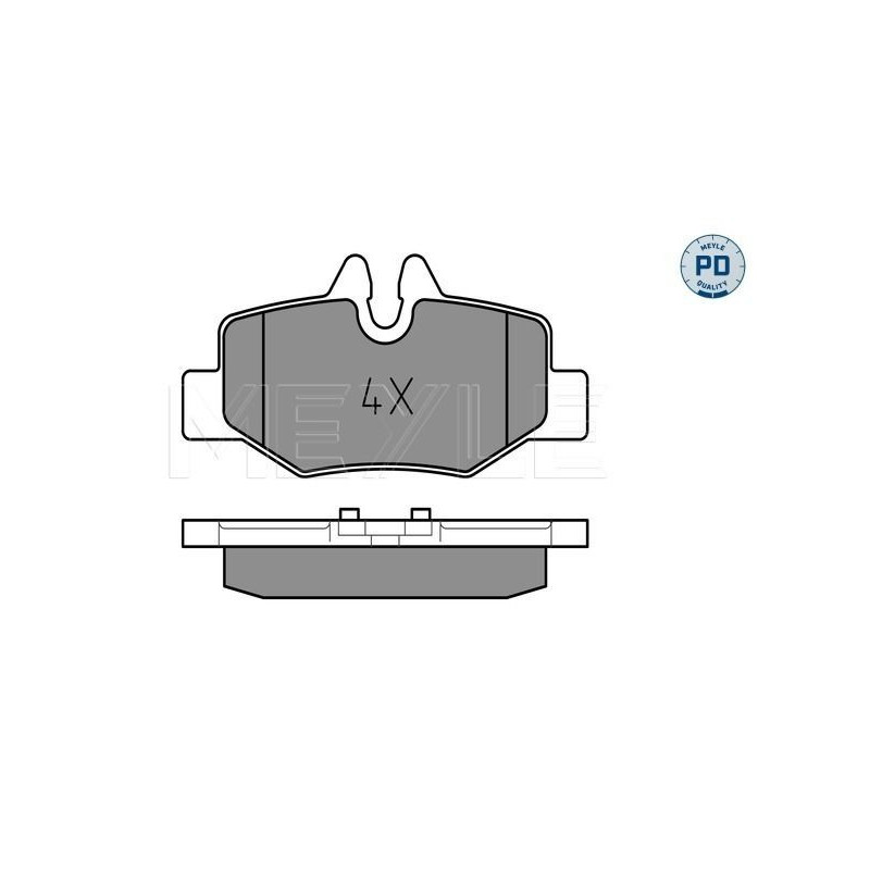 Pastiglie freno asse posteriore - MEYLE