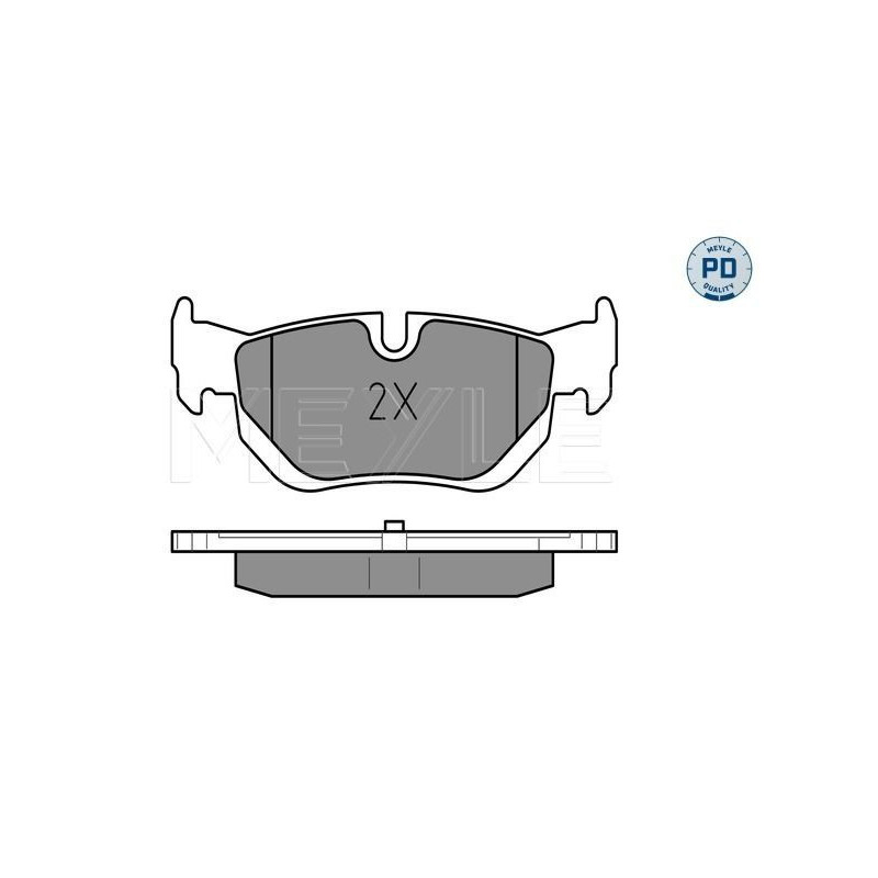 Pastiglie freno asse posteriore - MEYLE
