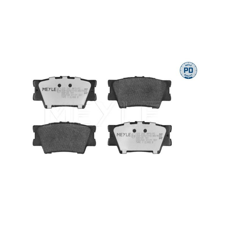 Pastiglie freno asse posteriore - MEYLE