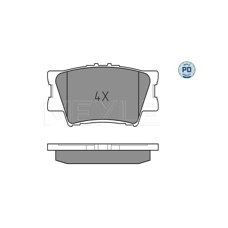 Pastiglie freno asse posteriore - MEYLE