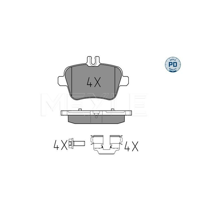 Pastiglie freno asse posteriore - MEYLE