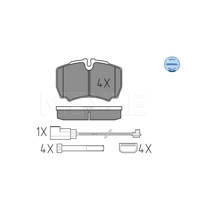 Pastiglie freno asse posteriore - MEYLE