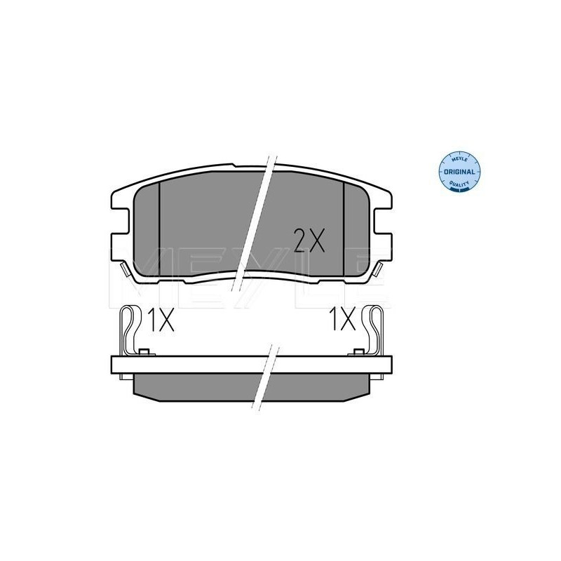 Pastiglie freno asse posteriore - MEYLE