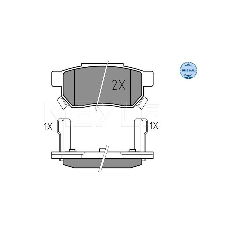 Pastiglie freno asse posteriore - MEYLE