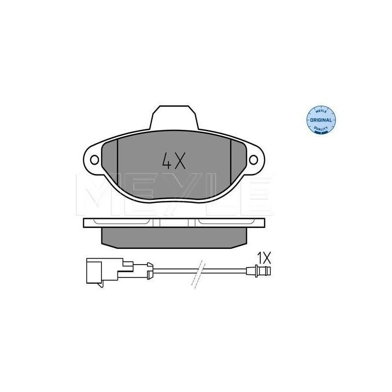 Pastiglie freno asse anteriore - MEYLE