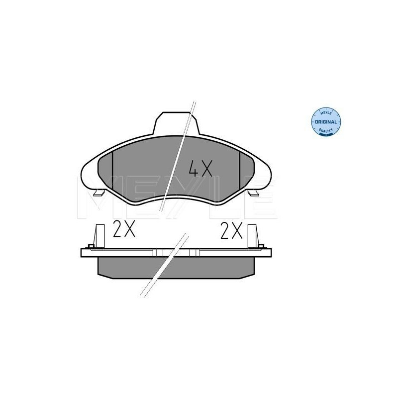 Pastiglie freno asse anteriore - MEYLE