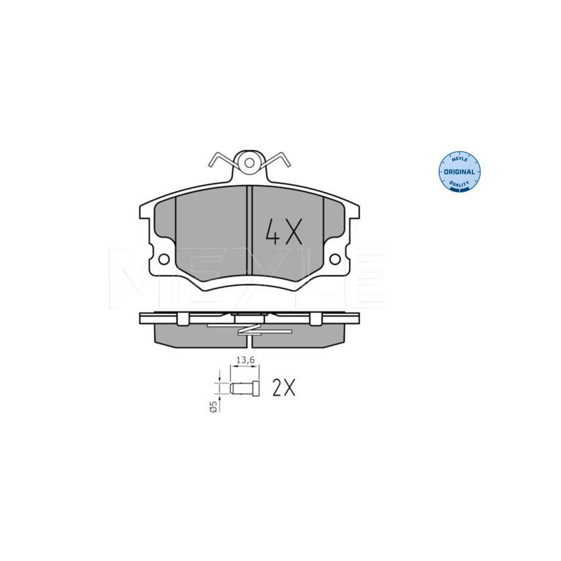 Pastiglie freno asse anteriore - MEYLE