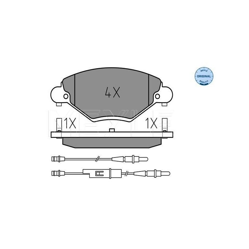 Pastiglie freno asse anteriore - MEYLE