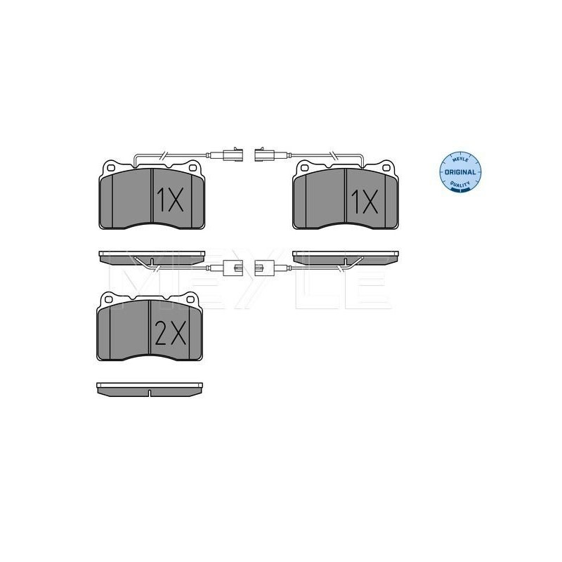 Pastiglie freno asse anteriore - MEYLE