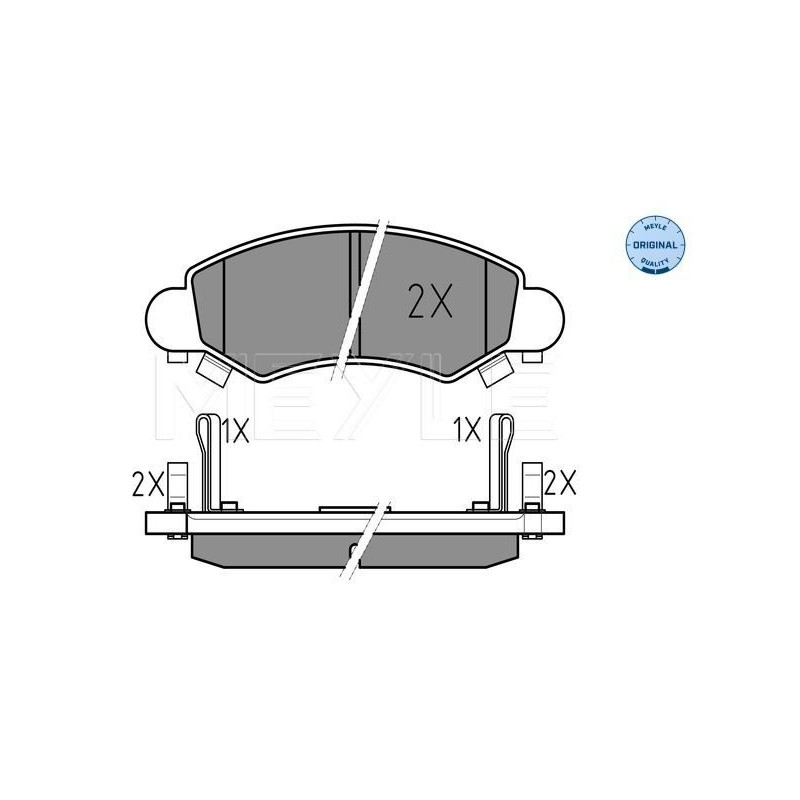 Pastiglie freno asse anteriore - MEYLE
