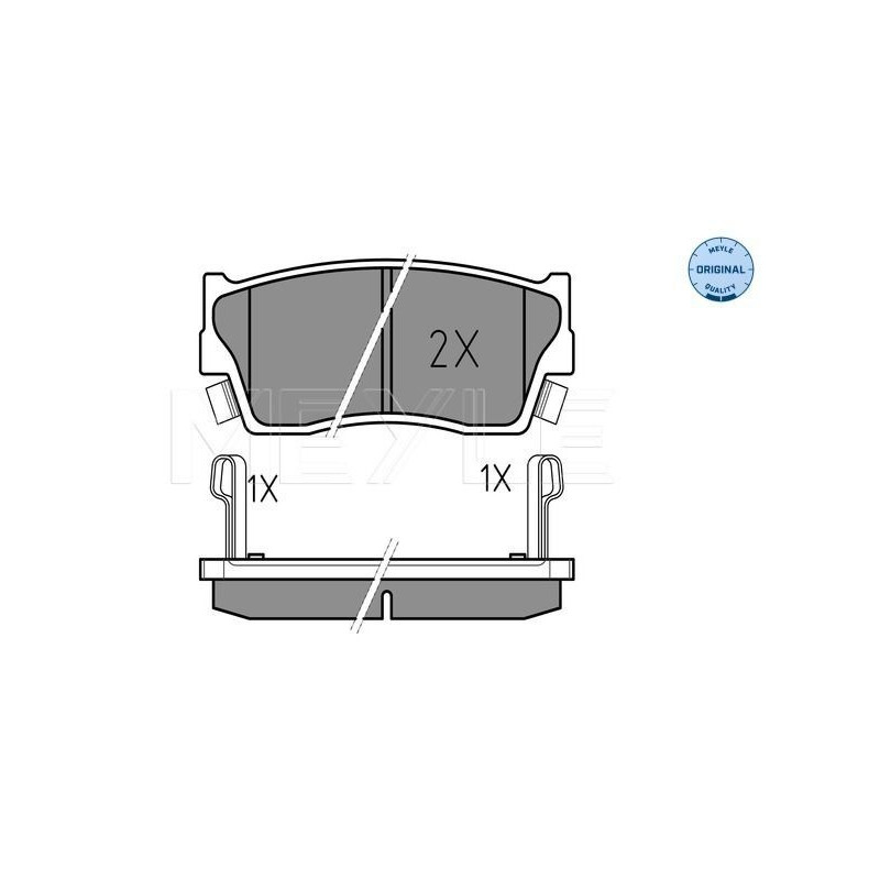 Pastiglie freno asse anteriore - MEYLE