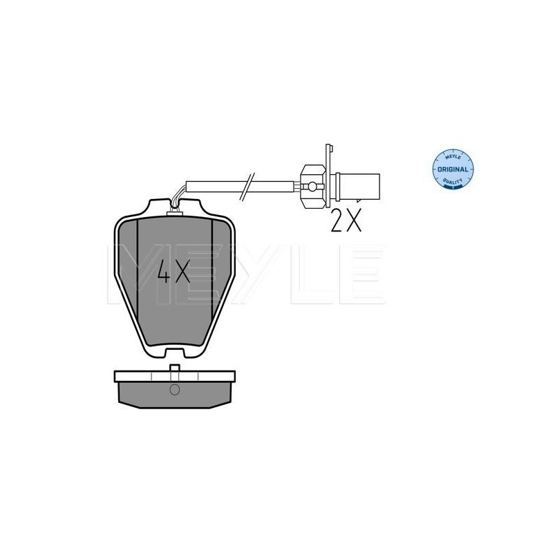 Pastiglie freno asse anteriore - MEYLE