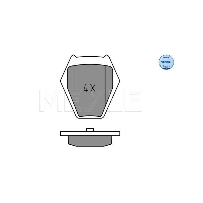 Pastiglie freno asse anteriore - MEYLE