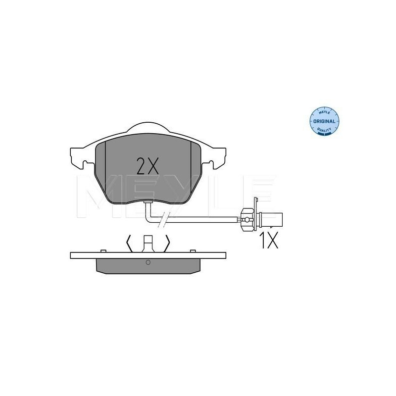 Pastiglie freno asse anteriore - MEYLE