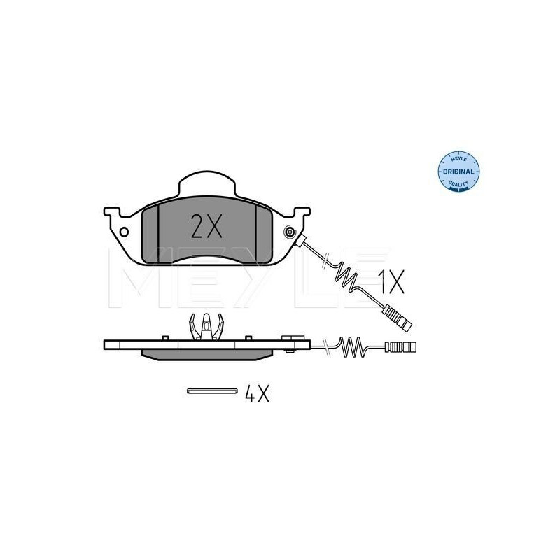 Pastiglie freno asse anteriore - MEYLE