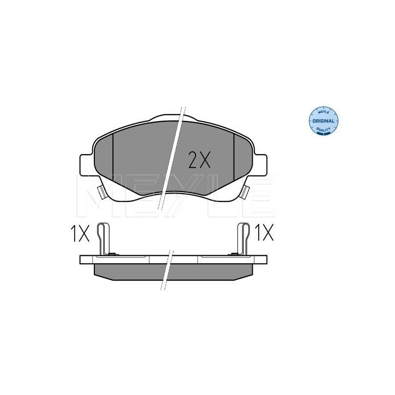 Pastiglie freno asse anteriore - MEYLE