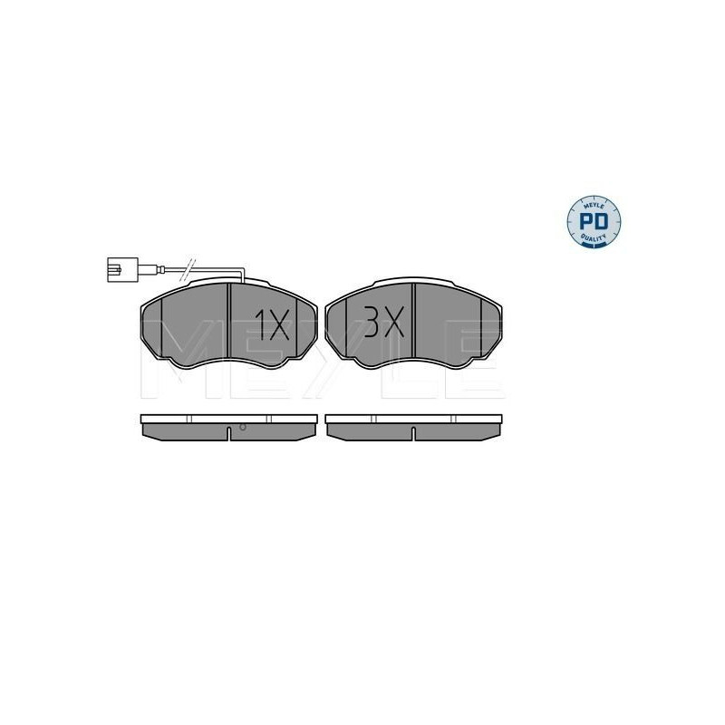Pastiglie freno asse anteriore - MEYLE