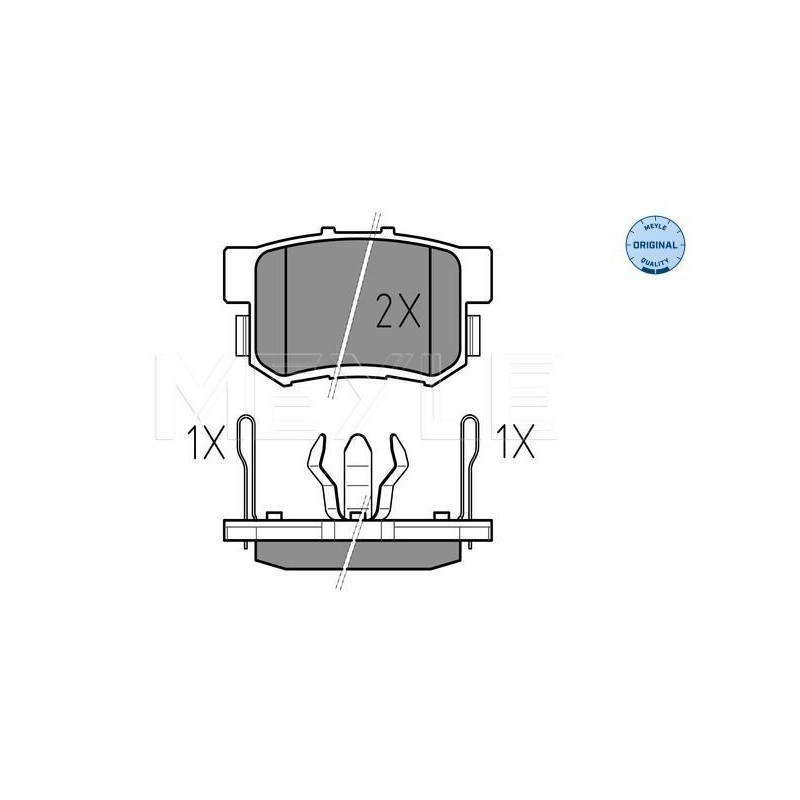 Pastiglie freno asse posteriore - MEYLE