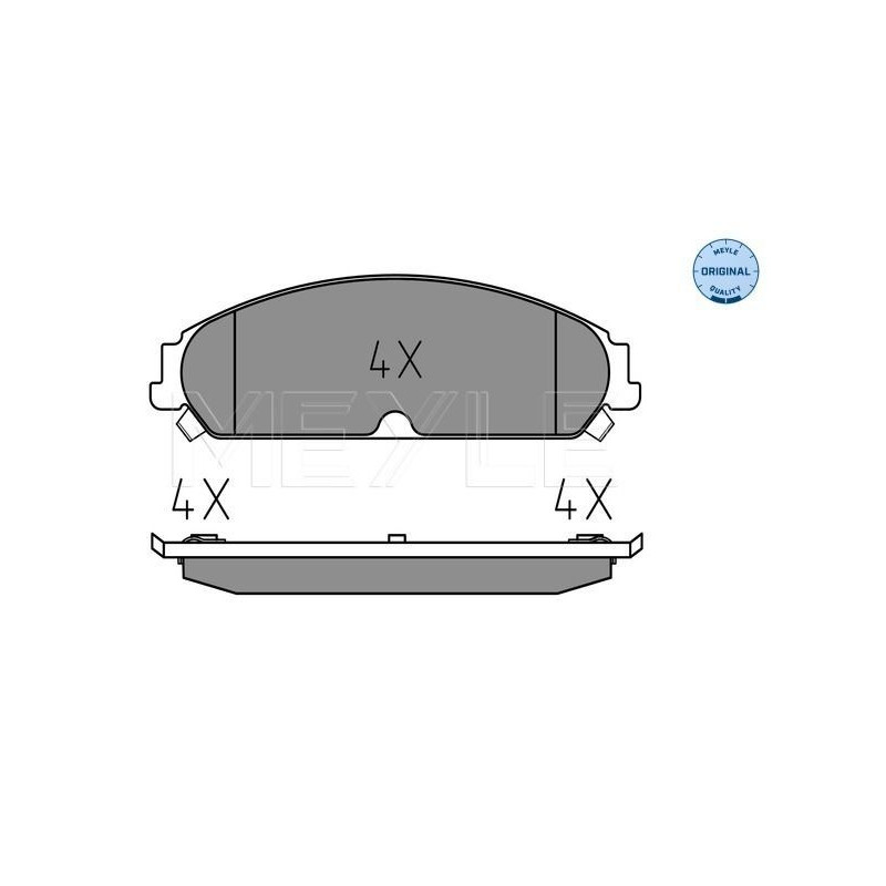Pastiglie freno asse anteriore - MEYLE