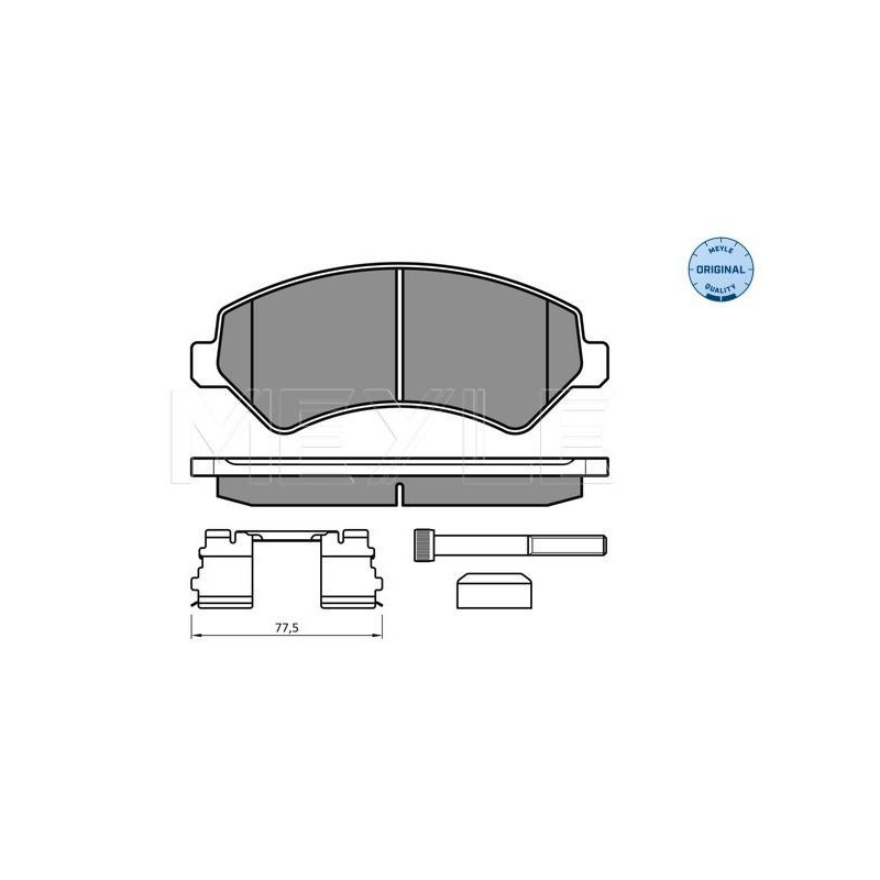 Pastiglie freno asse anteriore - MEYLE