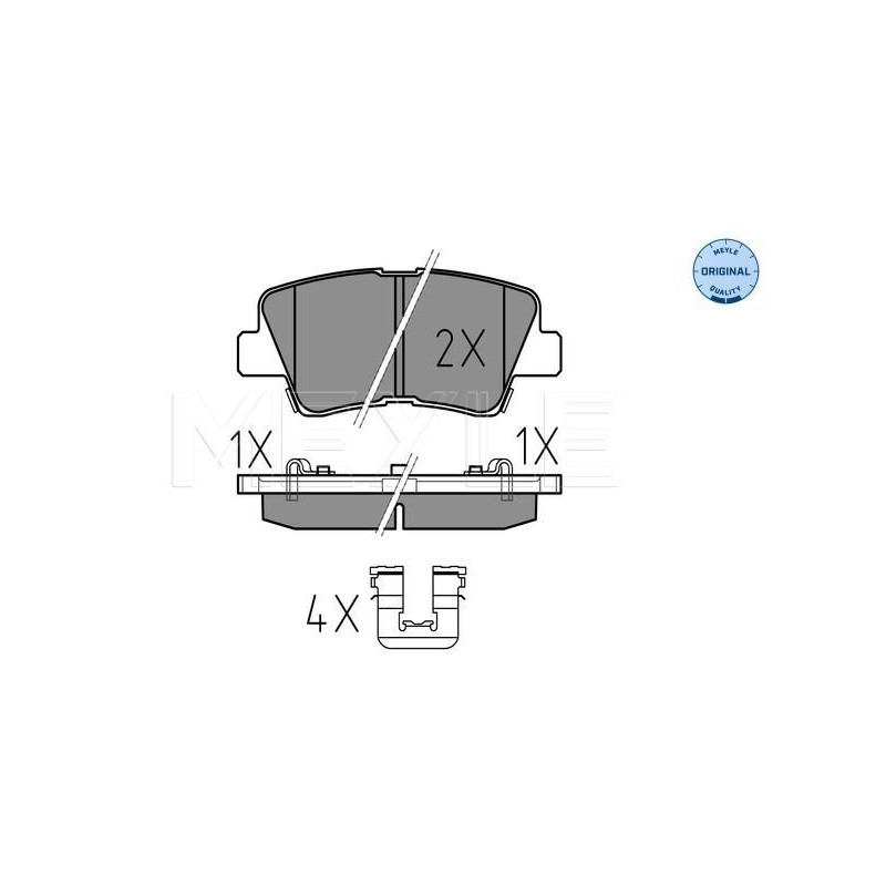 Pastiglie freno asse posteriore - MEYLE