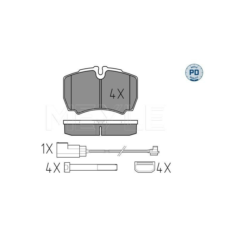 Pastiglie freno asse posteriore - MEYLE