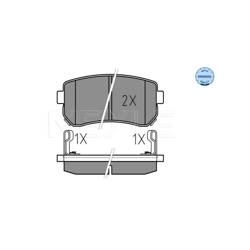 Pastiglie freno asse posteriore - MEYLE